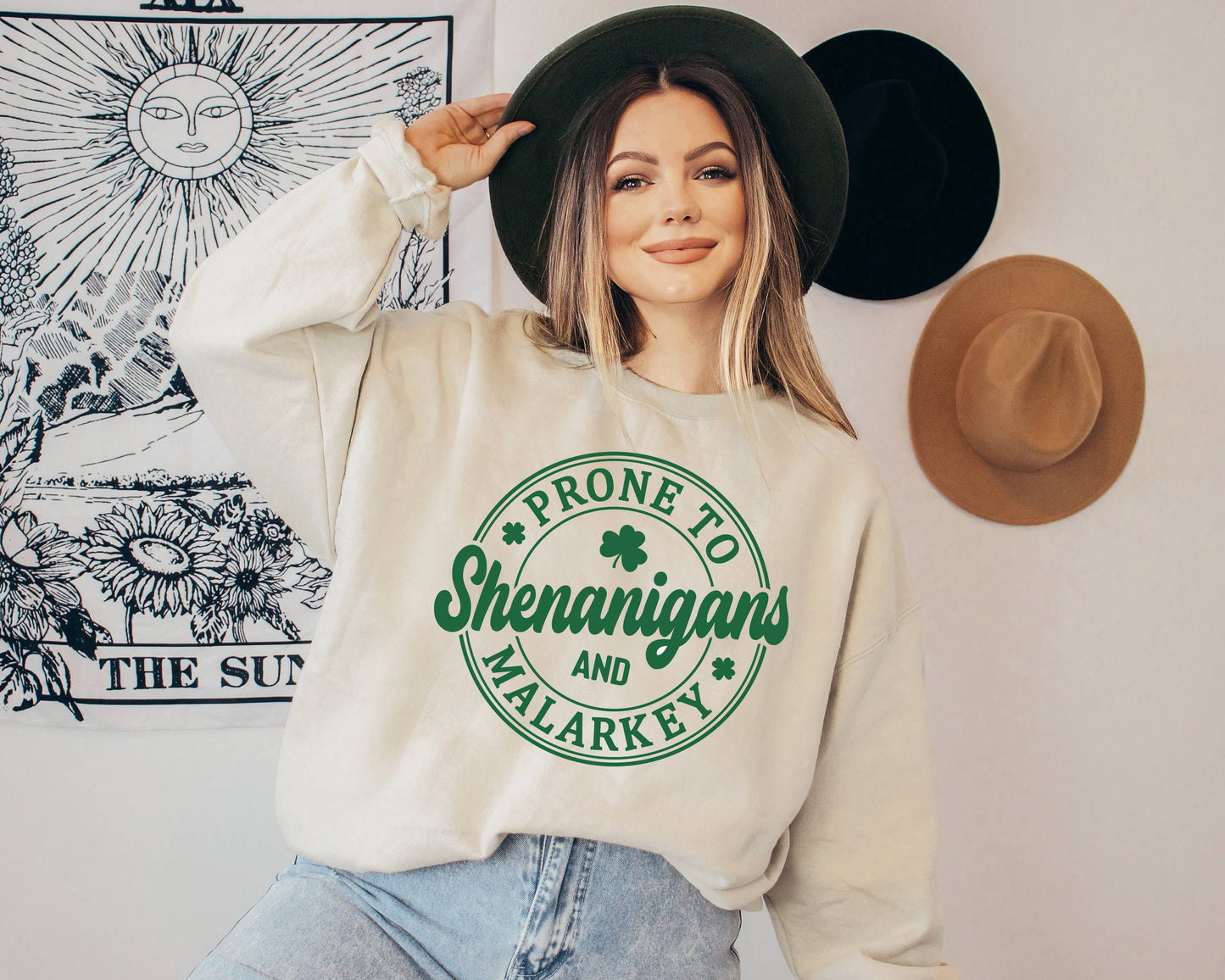 St Patricks Day Prone To Shenanigans And Malarkey Sweatshirt