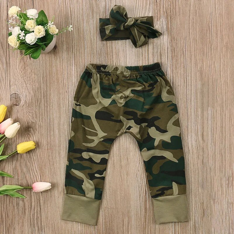 Baby Toddler Daddy's Girl or Boy Camo Outfit