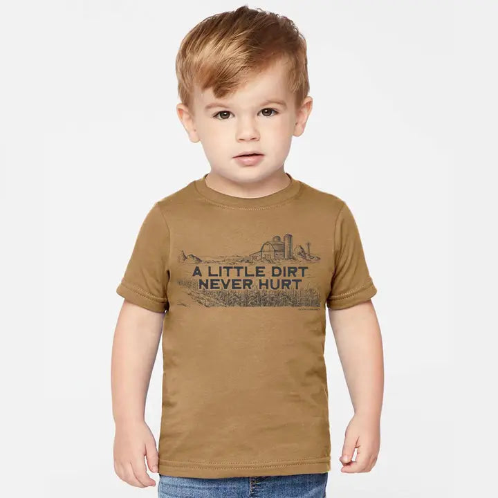 Little Dirt Never Hurt - Toddler Graphic Tees