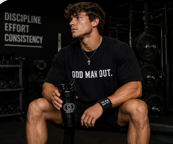 Odd Man Out Premium Sports Shaker Bottle | 20 oz Protein & Hydration Cup