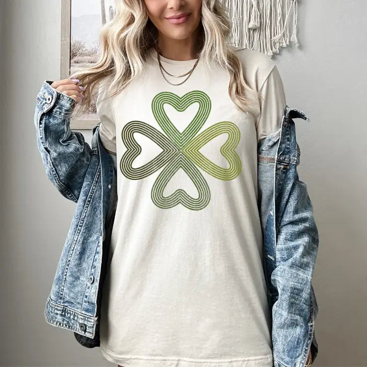 Retro Clover St. Patrick’s Day Graphic T-Shirt