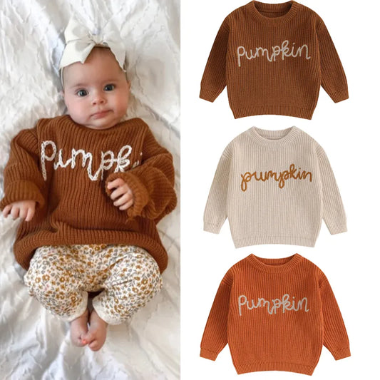 Baby/Toddler Pumpkin Knit Sweater