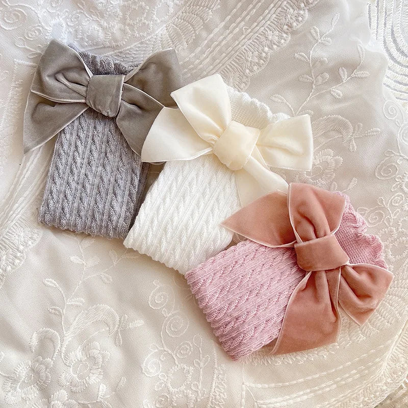 Toddler Knee Socks with Bow