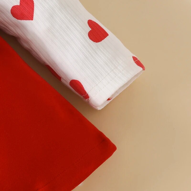 Sweetheart Red Heart Dress & Headband Set – Infant & Toddler Valentine’s Day