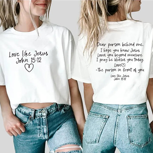 Dear Person Behind Me - Juniors T-Shirt