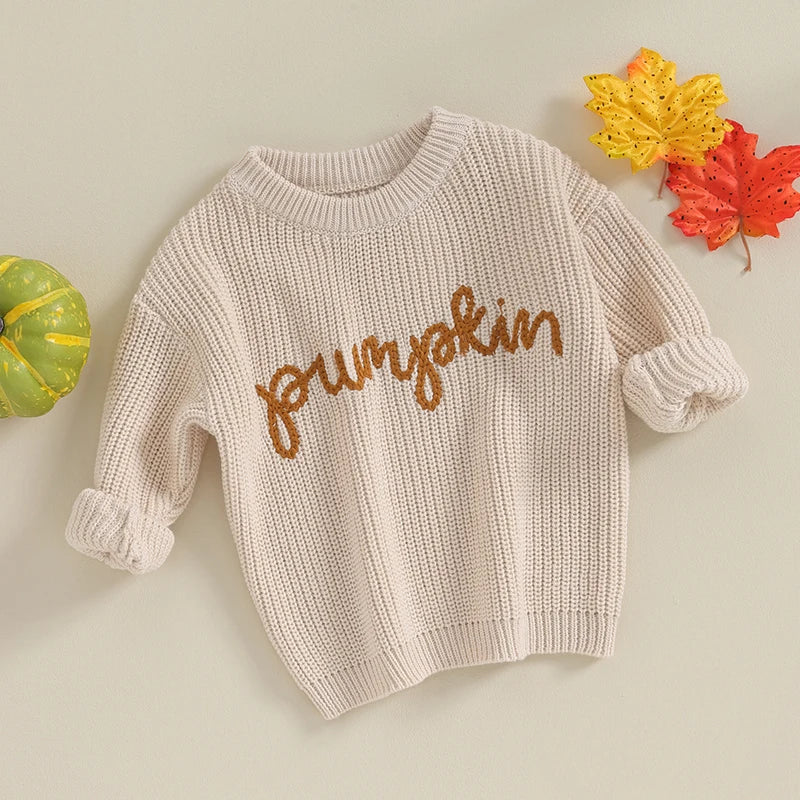 Baby/Toddler Pumpkin Knit Sweater