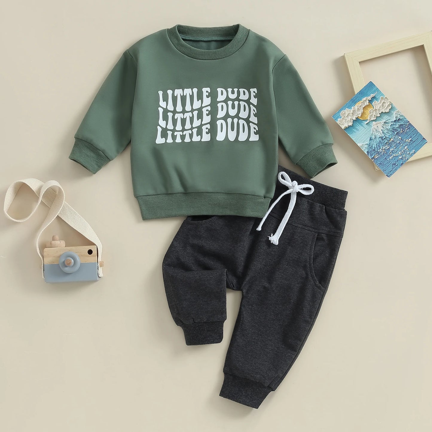 Little Dude Boy's 2-Piece Outfit