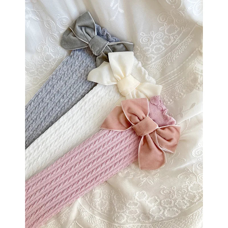 Toddler Knee Socks with Bow
