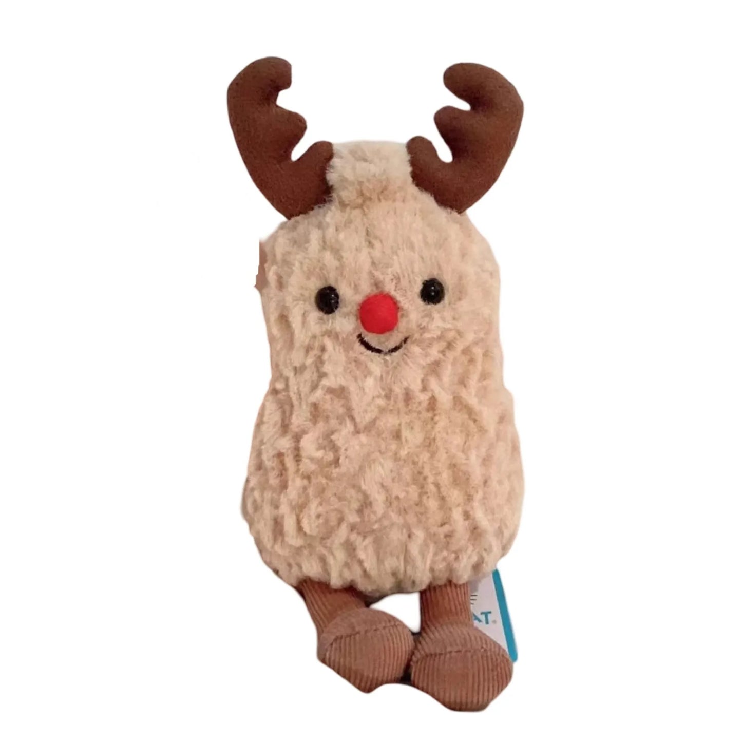 PEANUT REINDEER Soft Plush Toy Fun Christmas Gift