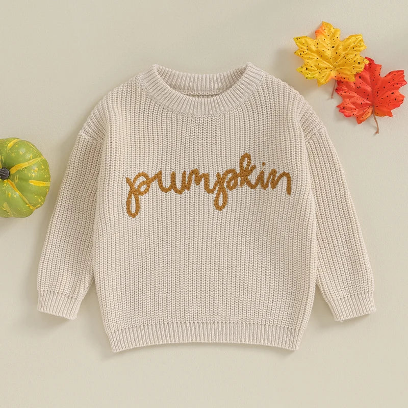 Baby/Toddler Pumpkin Knit Sweater