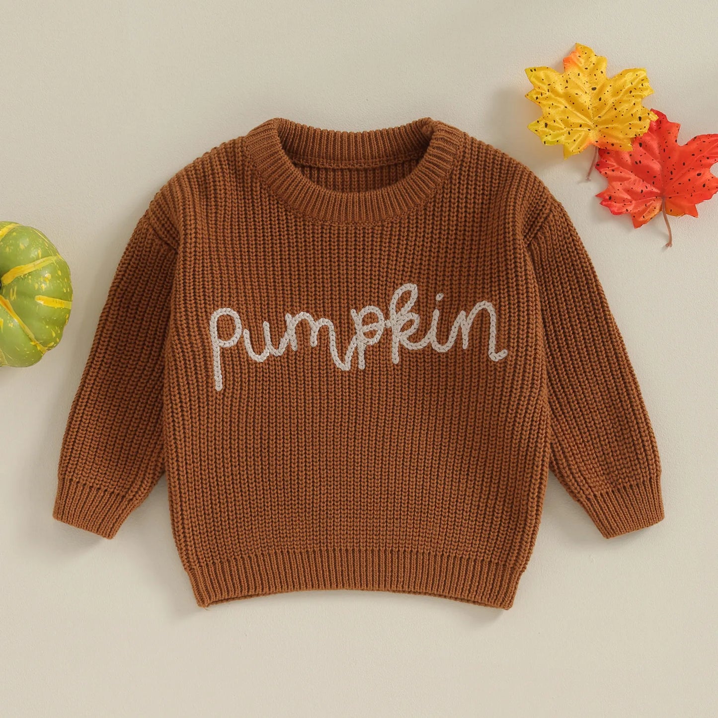 Baby/Toddler Pumpkin Knit Sweater