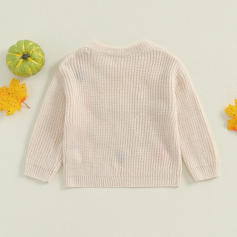 Baby Boo Crew Knitted Halloween Fall Sweater for Boy and Girl
