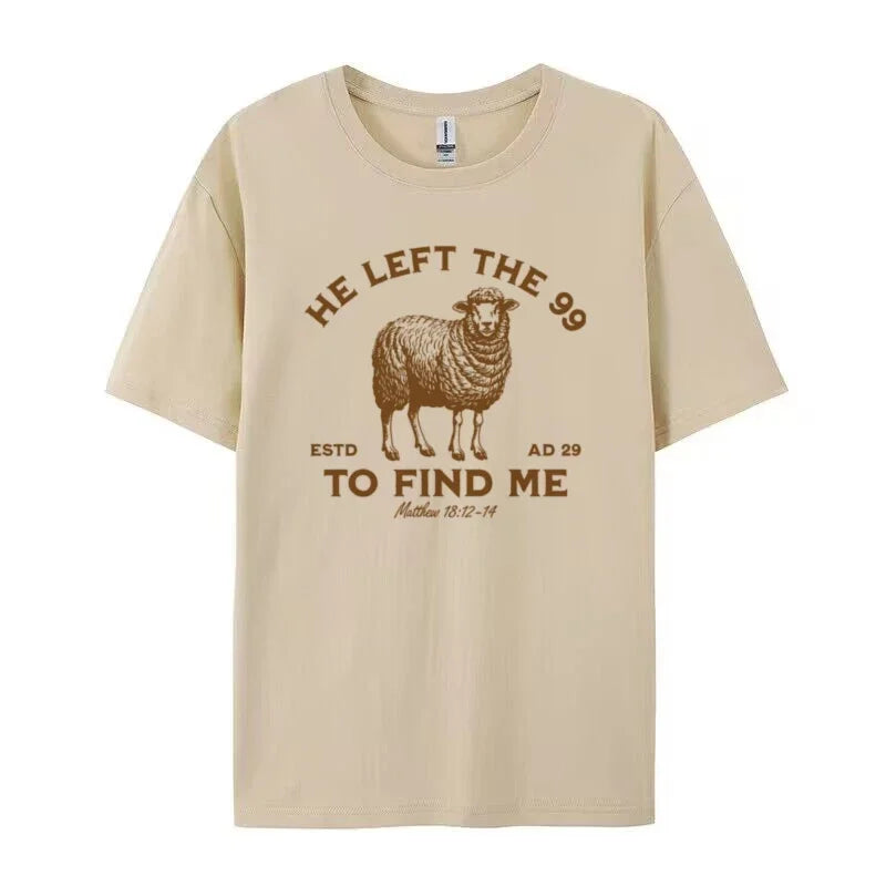 He Left the 99 Women Vintage Christian Inspirational T-Shirt