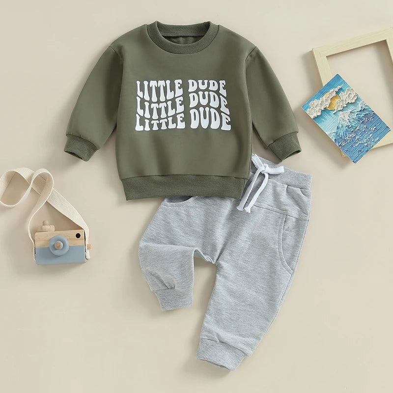 Little Dude Boy's 2-Piece Outfit