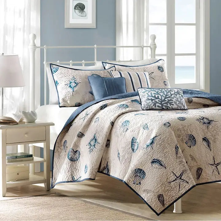6-Piece Coastal Coverlet Set