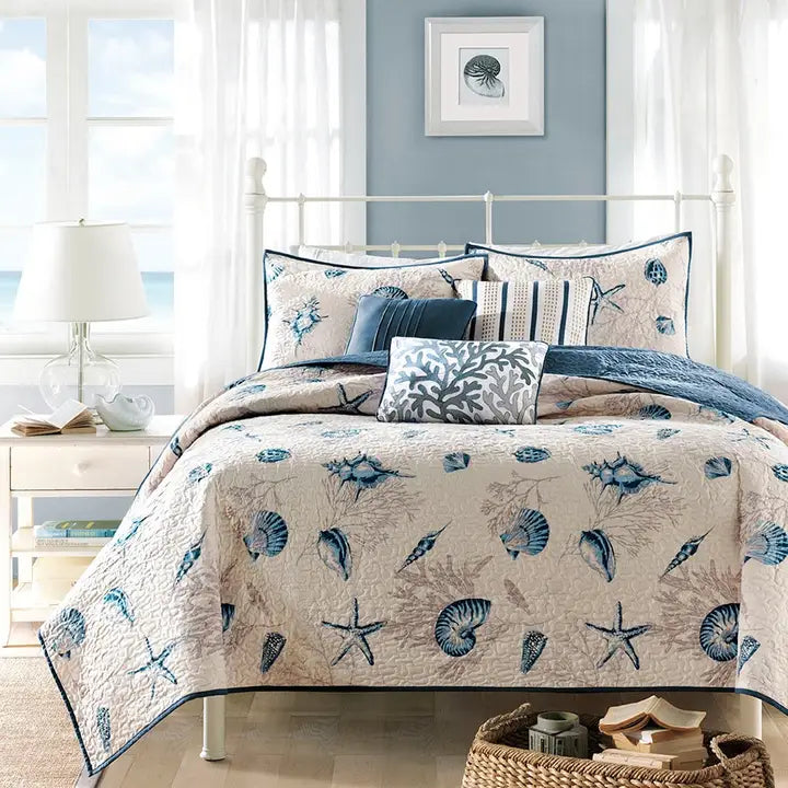 6-Piece Coastal Coverlet Set