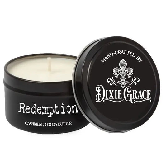 Redemption - 8 oz Candle Tin - Cotton Wick