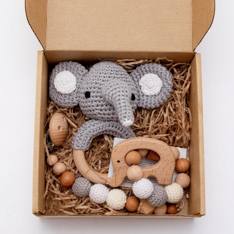 3-Piece Crochet Teether Set