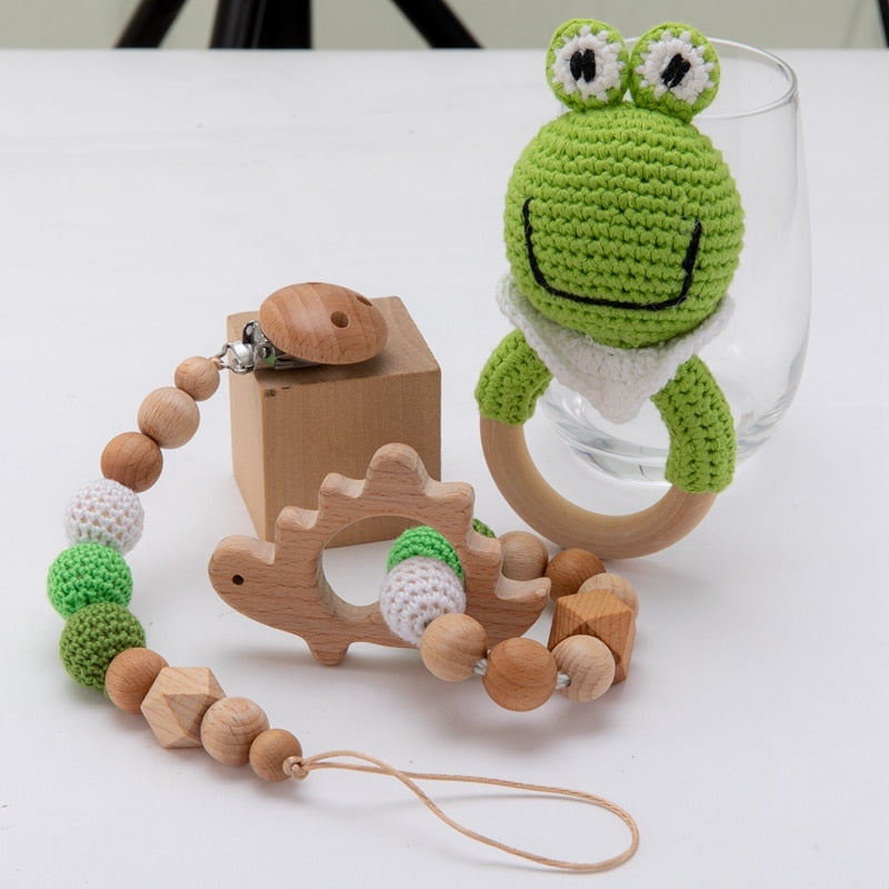 3-Piece Crochet Teether Set