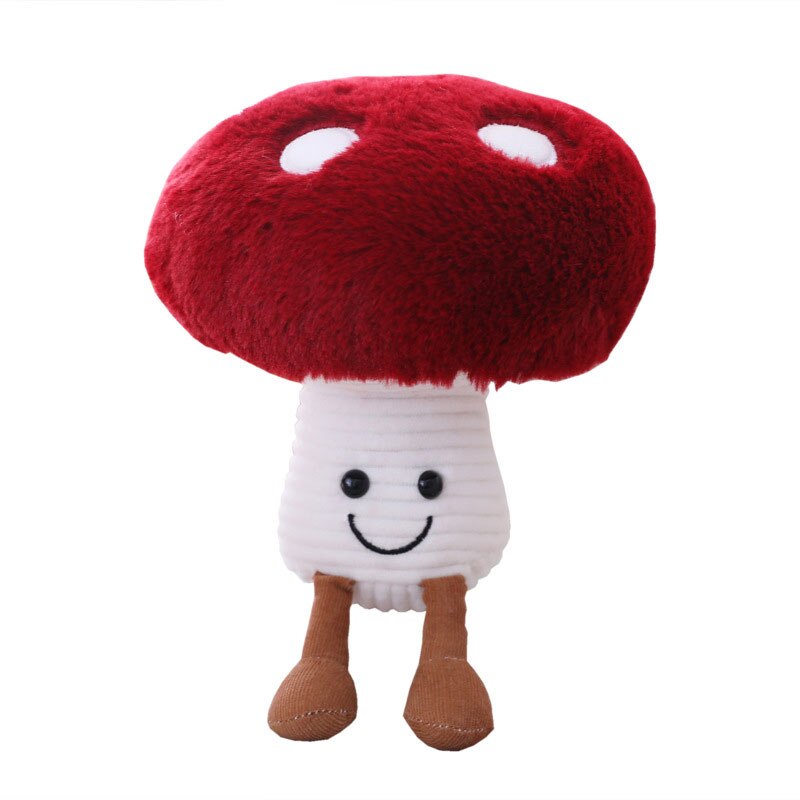 Adorable Plush Smiling Mushroom - Perfect for Cuddles and Playtime!