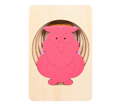 Multi-Layer Wood Puzzle for Toddlers - Available in Various Designs!