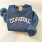 COASTAL Sweatshirt, Summer Beach Sweatshirts