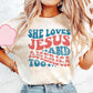 Retro USA Shirt, She Loves Jesus And America Too