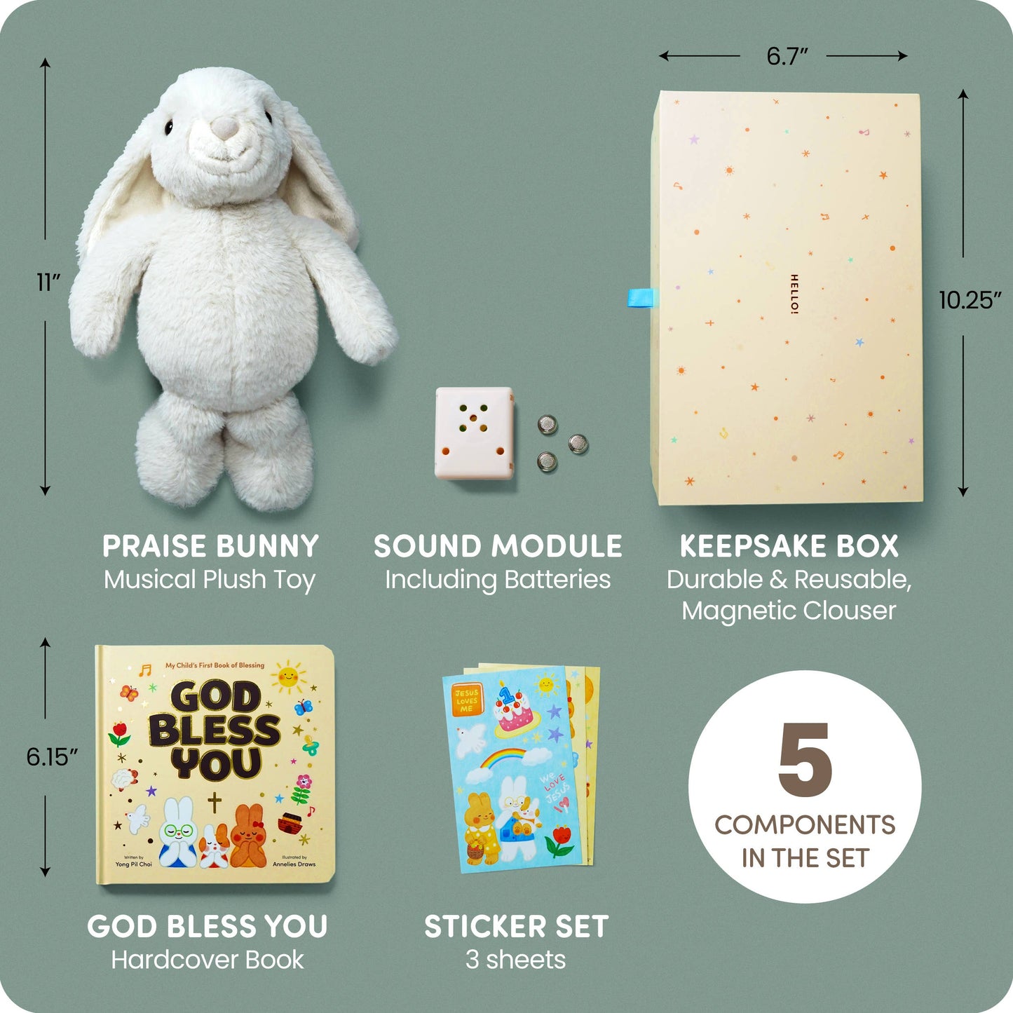 Praise Bunny Gift Set