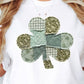 Retro Shamrock Sweatshirt, St Patricks Day Clover Shirt