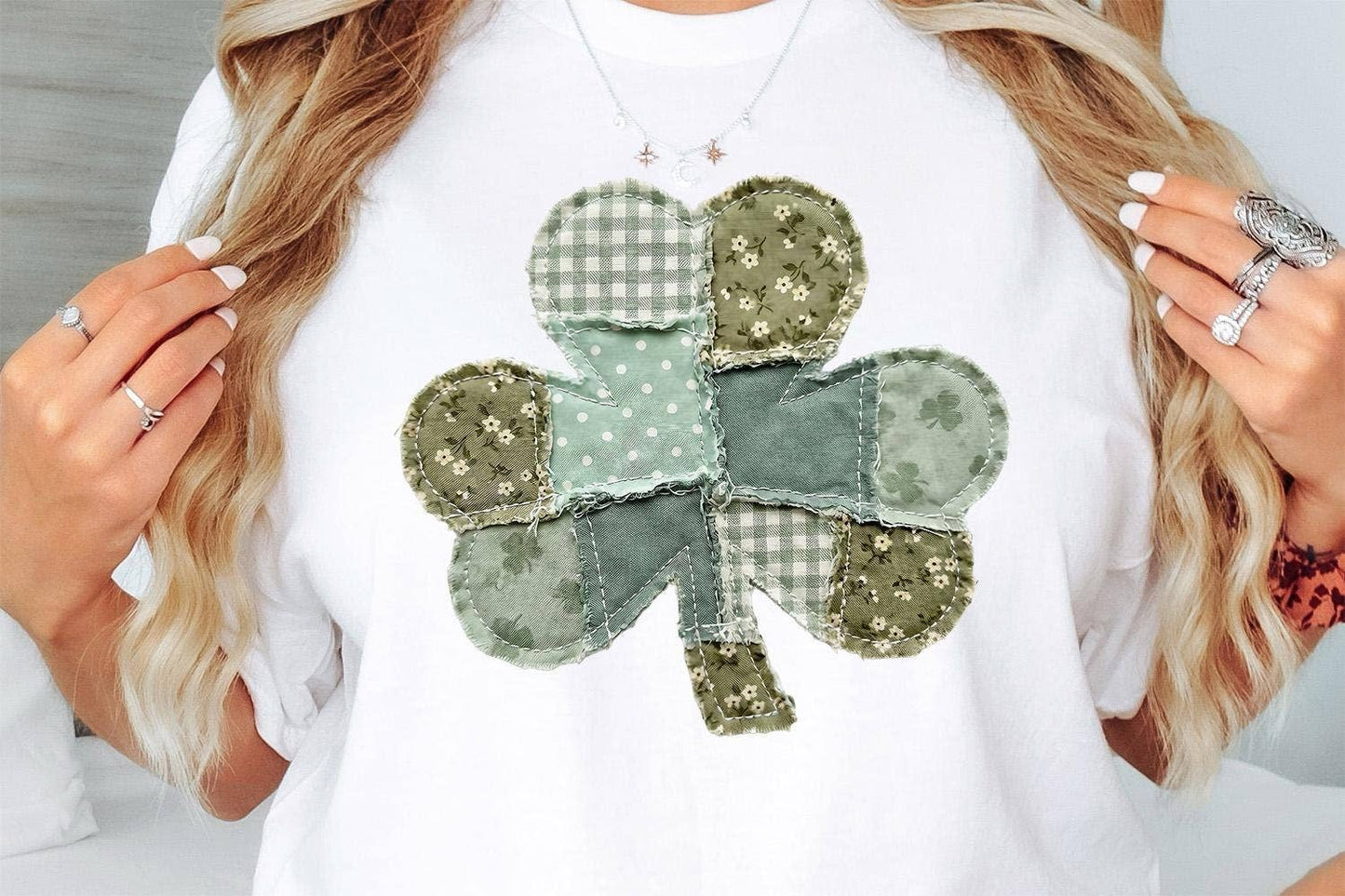 Retro Shamrock Sweatshirt, St Patricks Day Clover Shirt