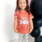 Girls' Hey Boo Ringer on Orange Splatter Tee