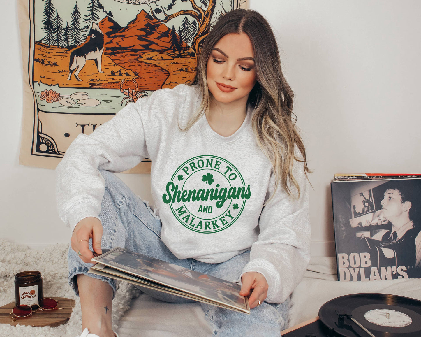 St Patricks Day Prone To Shenanigans And Malarkey Sweatshirt