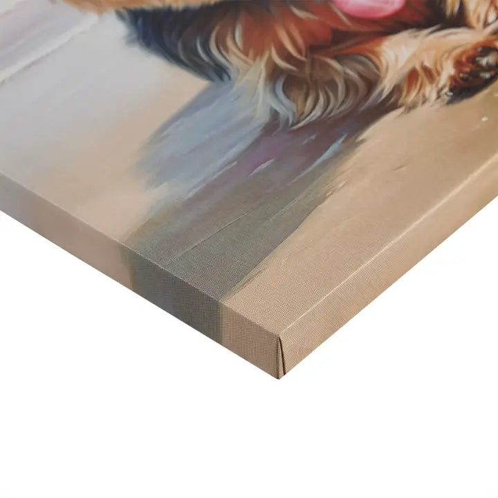 Beach Dogs Coastal Canvas Wall Art, Yorkie