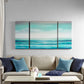 Blue Ocean Horizon 3-Piece Canvas Wall Art