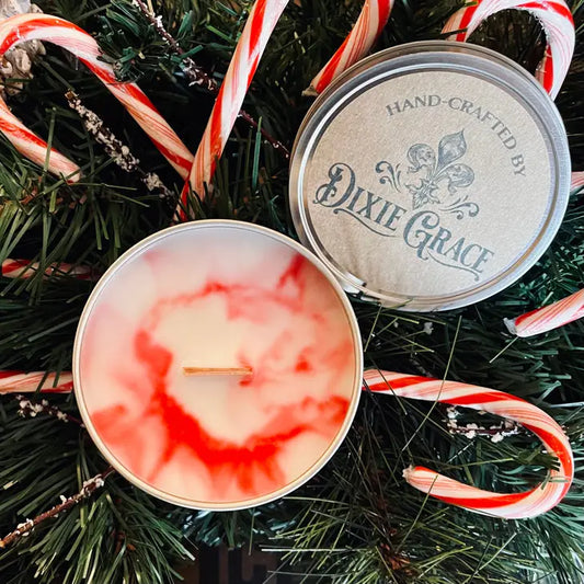 Candy Cane Lane - Wooden Wick Candle