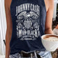 Retro Distressed Print Graphic Tank Top