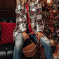 Christmas Lapel Plaid Jacket