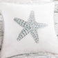 Coastal Seastar 16x16" Throw Pillow