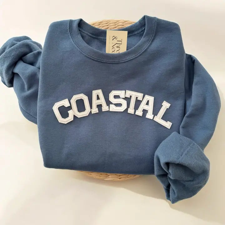 Coastal Sweatshirt, Summer Beach Sweatshirts