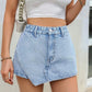 Stylish High-Waisted Denim Culottes