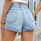 Stylish High-Waisted Denim Culottes