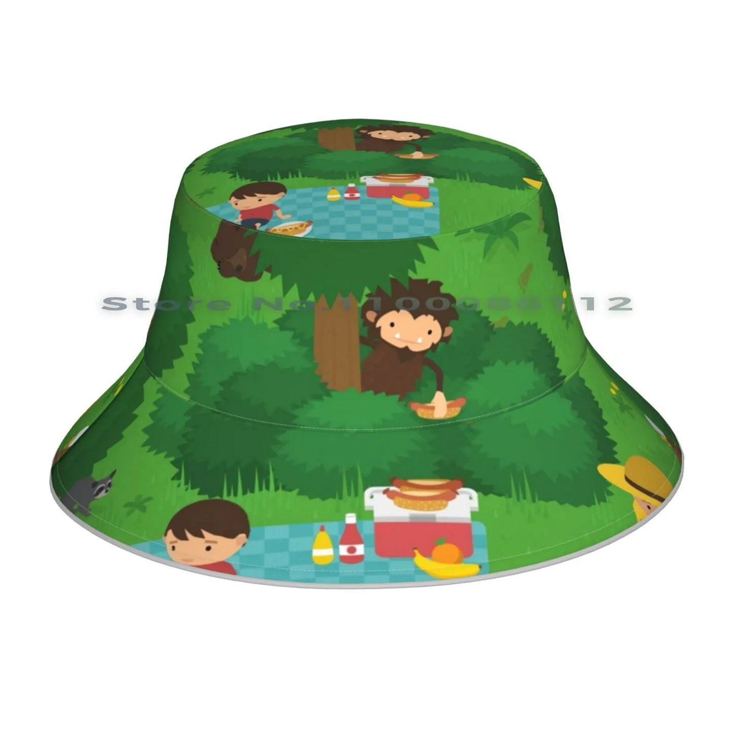 Sneaky Sasquatch Picnic Beanie and Bucket Hat