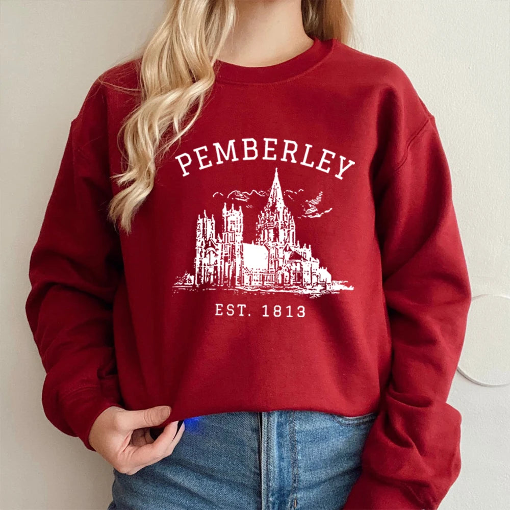 Pemberley 1813 Jane Austen Sweatshirt- Pride and Prejudice