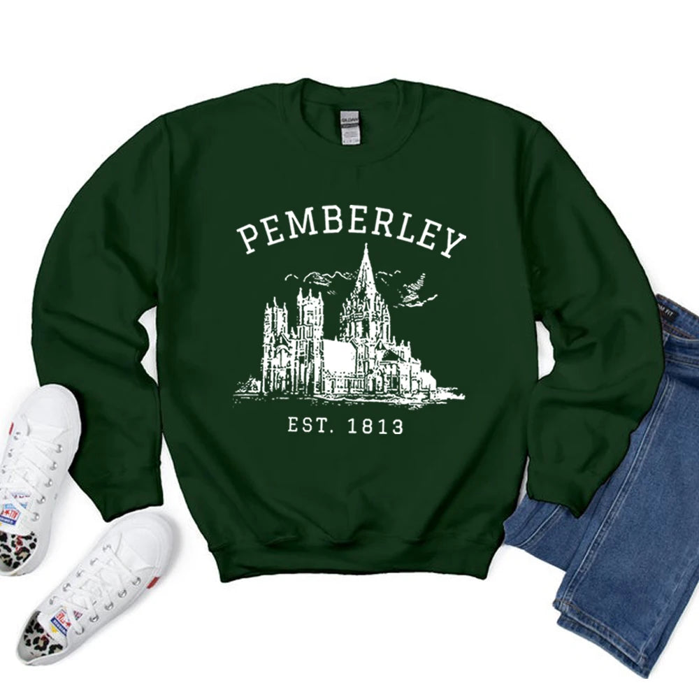 Pemberley 1813 Jane Austen Sweatshirt- Pride and Prejudice