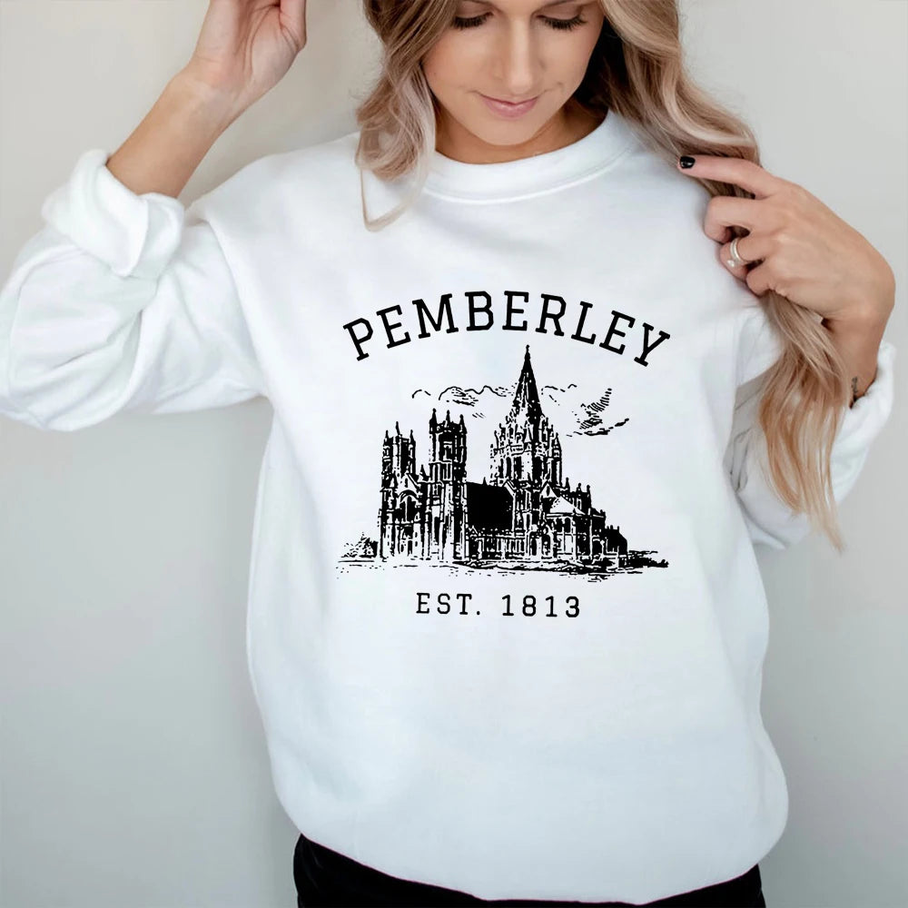 Pemberley 1813 Jane Austen Sweatshirt- Pride and Prejudice