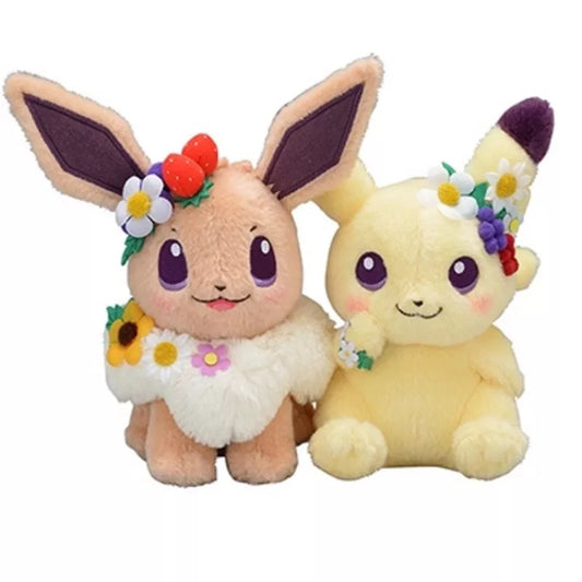 Pokemon Pikachu and Eevee Plush