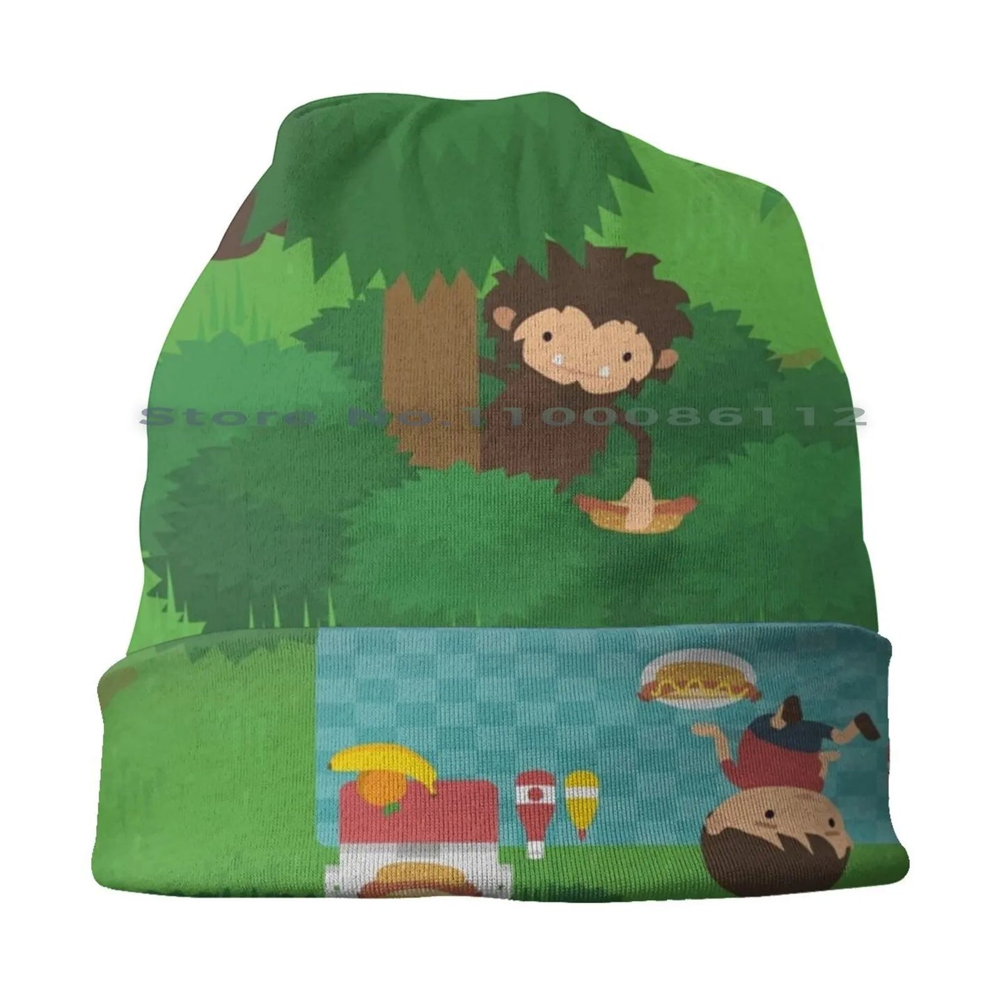 Sneaky Sasquatch Picnic Beanie and Bucket Hat