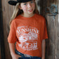 Sunshine, Hay Bales and Happy Trails Kids Cotton T-Shirt