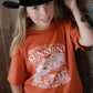 Sunshine, Hay Bales and Happy Trails Kids Cotton T-Shirt