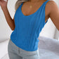 V-Neck Twist Cut-Out Knitted Tank Top